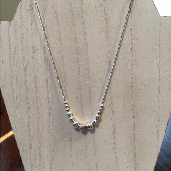 Silver Beaded Choker - Picture 3 of 5